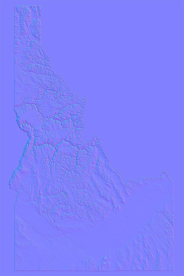 Idaho Normal Map Idaho Normal Map