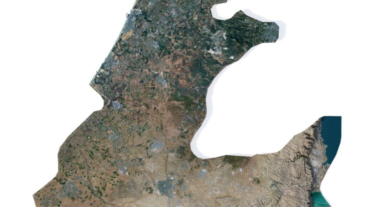 Israel relief map