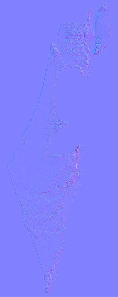 Israel Normal Map Israel Normal Map
