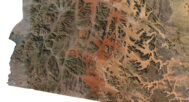 Jordan relief map