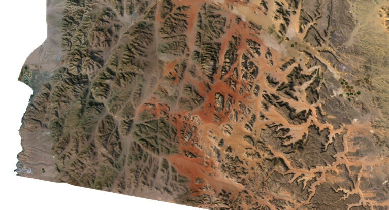 Jordan relief map
