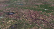 3D terrain model of Kansas