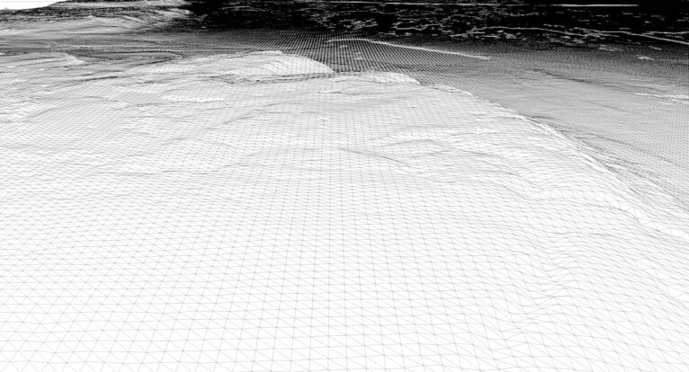 3D relief map of Manitoba