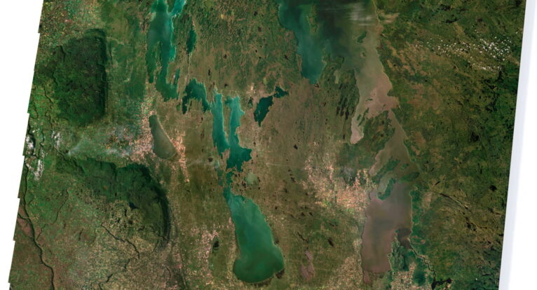 Manitoba relief map