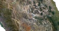 Mexico relief map