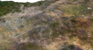 3D terrain model of Mongolia