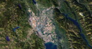 Montana relief map
