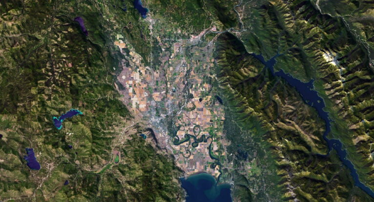 Montana relief map