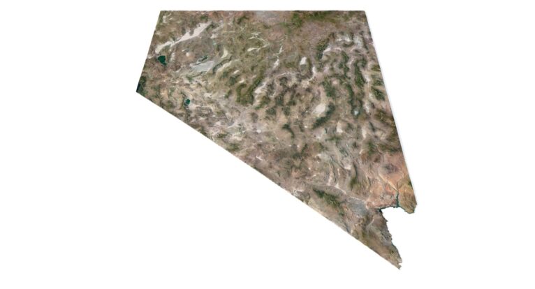 Topographic map Nevada