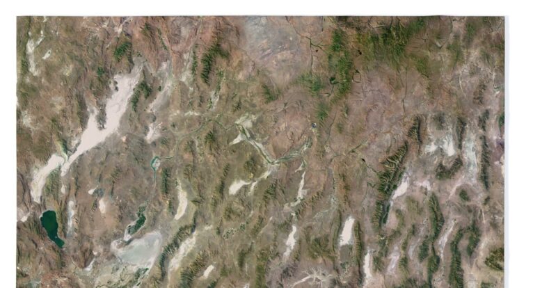 Nevada map 3d model