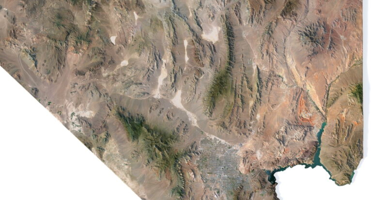 Nevada 3D map