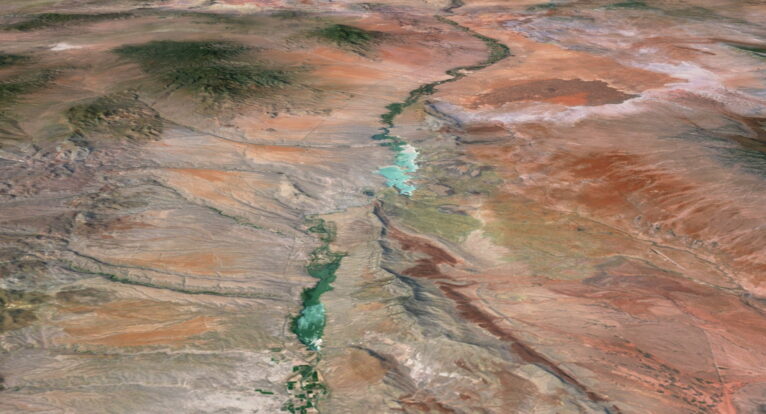3D terrain model of New Mexico
