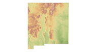 New Mexico map 3d model