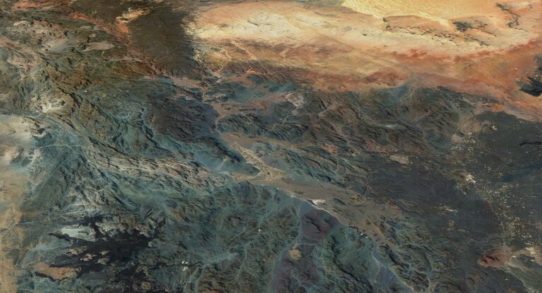 3D terrain model of Saudi Arabia