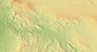 Detailed 3D model of Saudi Arabia relief