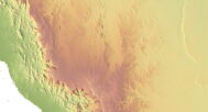 Topographic map Saudi Arabia