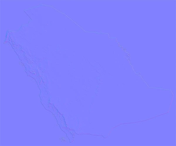 Saudi Arabia Normal Map Saudi Arabia Normal Map