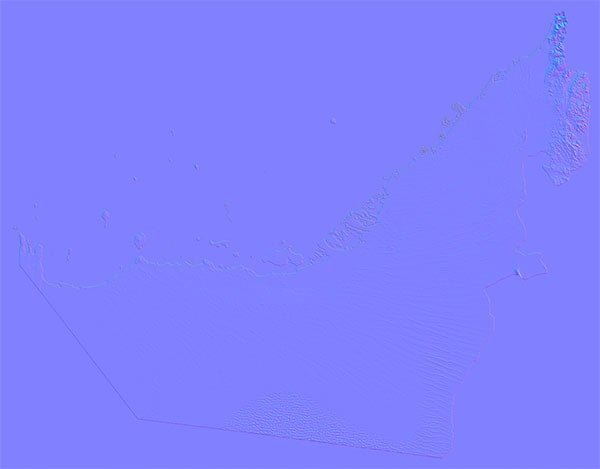 UAE Normal Map United Arab Emirates Normal Map