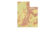 Utah map 3d model