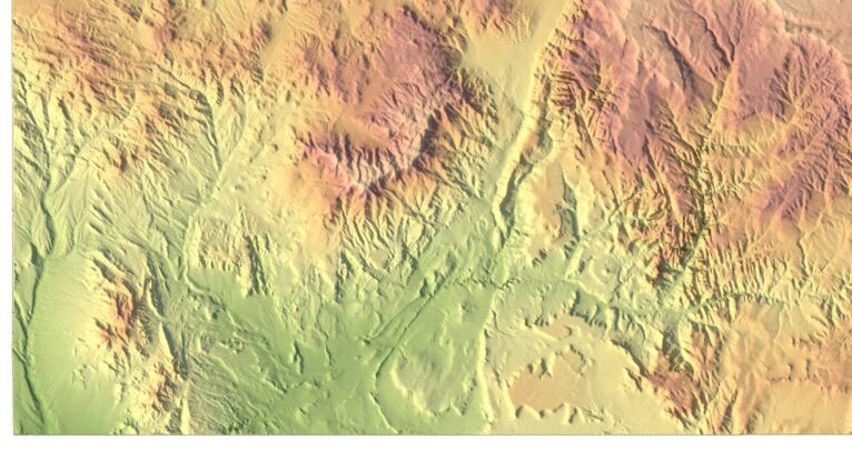 Topographic map Utah