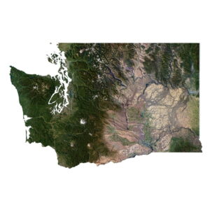 Washington 3D model terrain