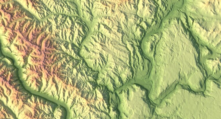 Topographic map Washington