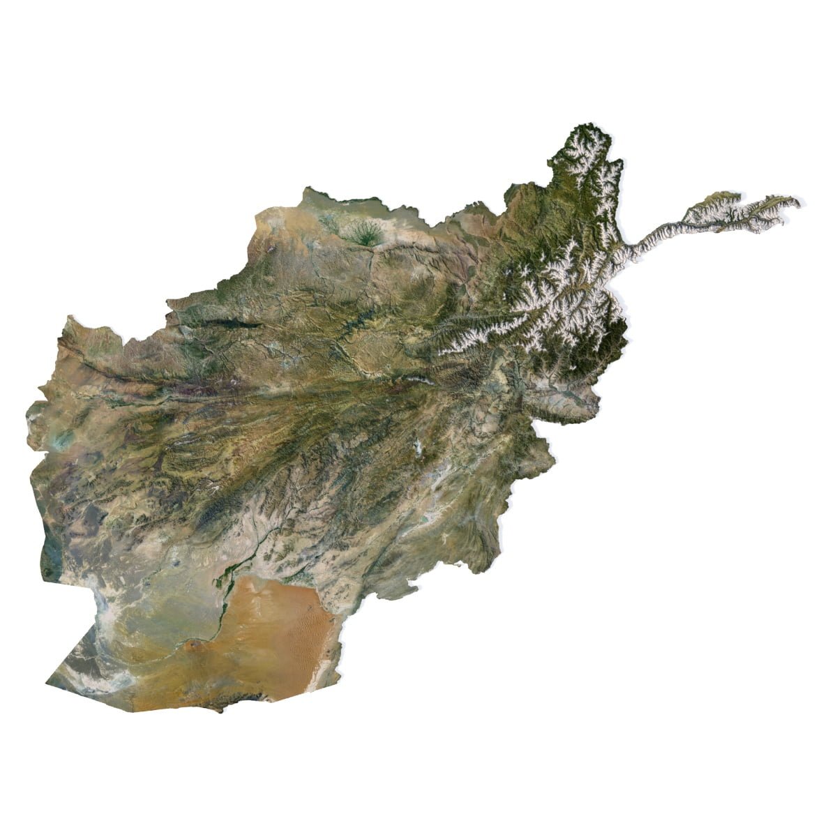 Afghanistan 3D model terrain Afghanistan 3D model terrain