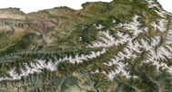 3D relief map of Afghanistan