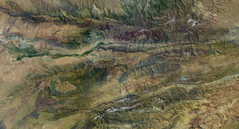 Afghanistan relief map