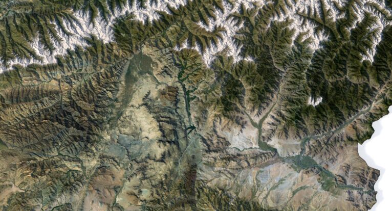 Afghanistan 3D elevation model
