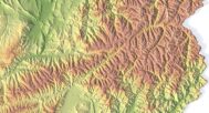 Topographic map Afghanistan