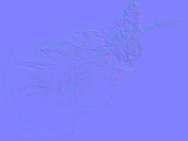 Afghanistan Normal Map Afghanistan Normal Map
