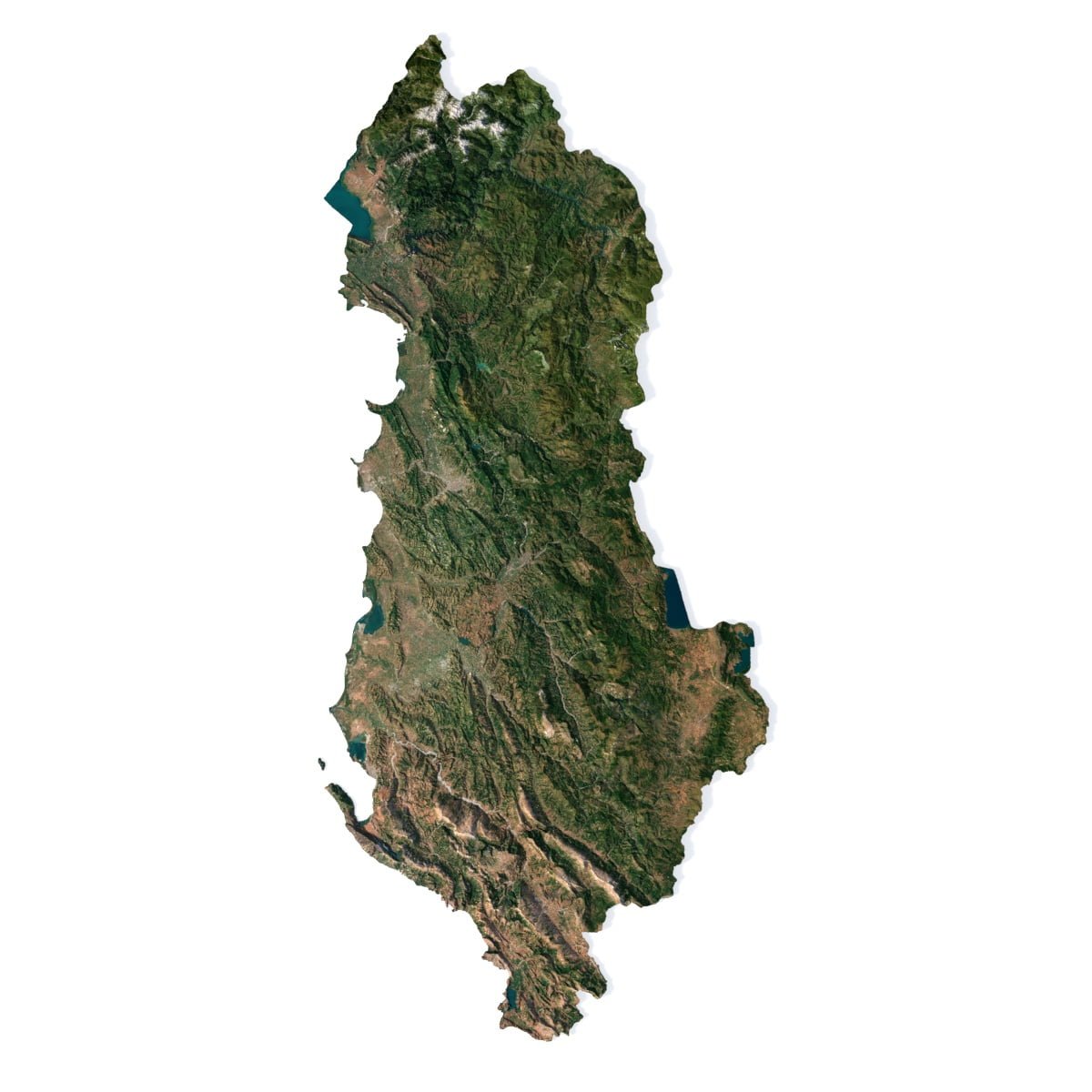 Albania 3D model terrain Albania 3D model terrain
