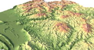 Albania 3D model in C4D format