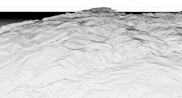 3D relief map of Albania