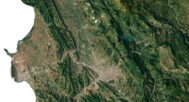 Albania relief map
