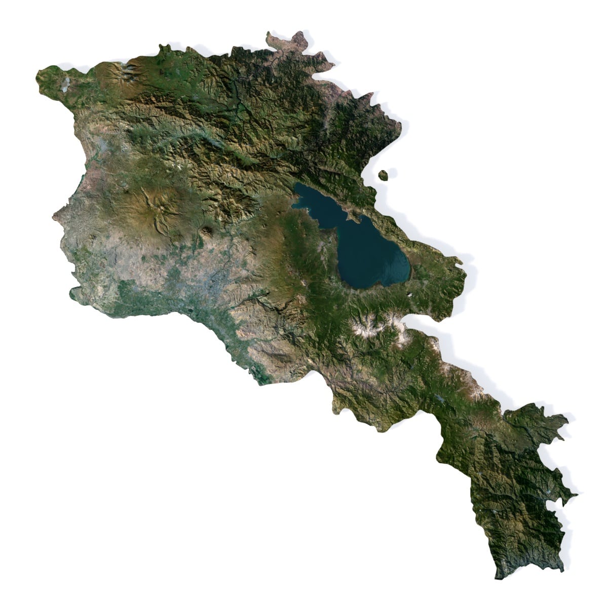 Armenia 3D model terrain Armenia 3D model terrain