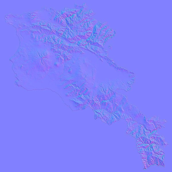 Armenia Normal Map Armenia Normal Map