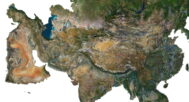 Asia 3D map