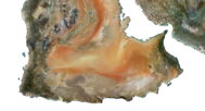 Asia relief map