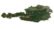 Topographic map Austria
