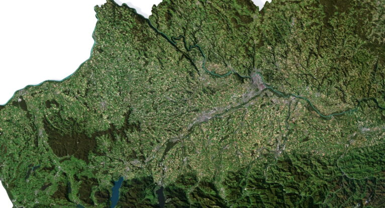 Austria 3D map