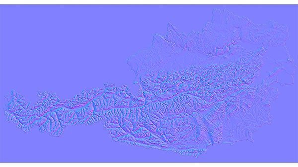 Austria Normal Map Austria Normal Map