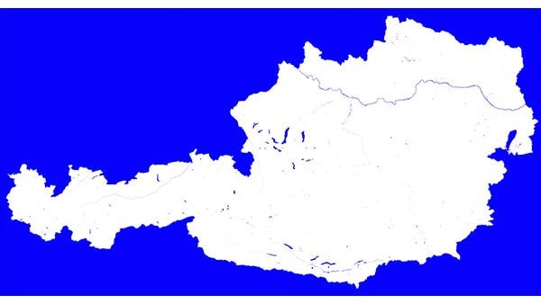 Austria Water Mask Austria Water Mask