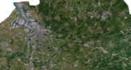 Belgium relief map
