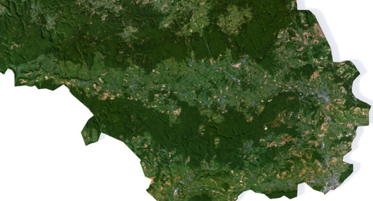 Topographic map Belgium