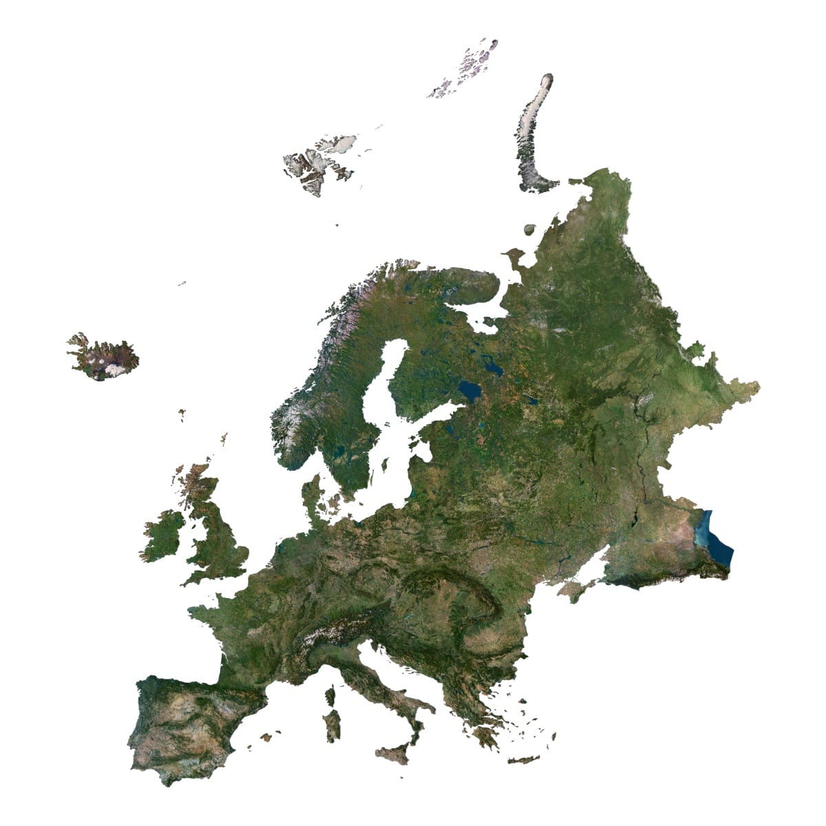 Europe 3D model terrain Europe 3D model terrain