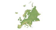 Close-up view of Europe’s terrain with contour lines and altitude variations, perfect for accurate 3D modeling.