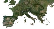 Europe 3D map