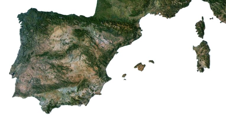 Europe 3D elevation model